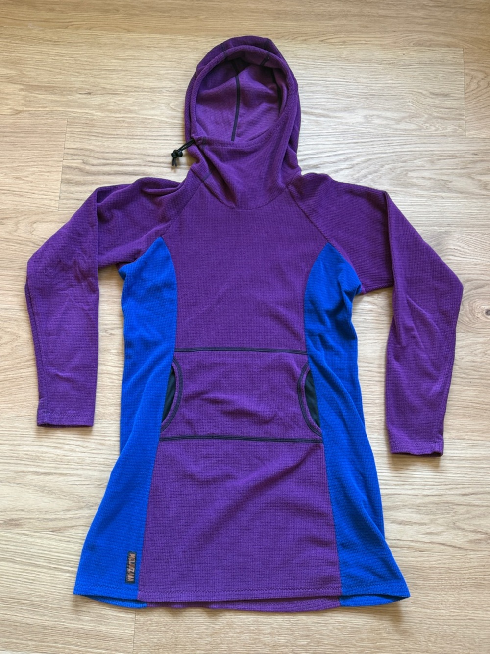 Melanzana Dress- Purple & Blue Hooded Dress